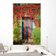 Colorful Rustic Door Covered Wall Decal