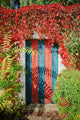 Colorful Rustic Door Covered Wall Decal