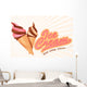 Vector Illustration Colorful Ice Wall Decal