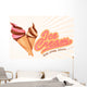 Vector Illustration Colorful Ice Wall Decal