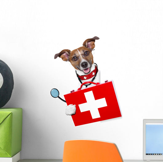 Medical Doctor Dog Wall Decal