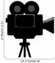 Movie Camera Wall Decal Design 2