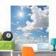 Sun Blue Sky with Wall Decal