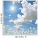 Sun Blue Sky with Wall Decal