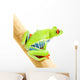 Frog Macro Red-eyed Tree Wall Decal Design 2