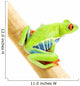 Frog Macro Red-eyed Tree Wall Decal Design 2