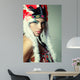 Beautiful Young Woman Native Wall Decal