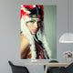 Beautiful Young Woman Native Wall Decal