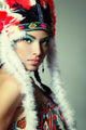 Beautiful Young Woman Native Wall Decal