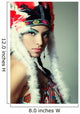 Beautiful Young Woman Native Wall Decal