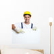 Construction Worker Wall Decal