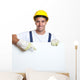 Construction Worker Wall Decal