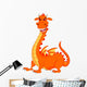 Cute Dragon Cartoon Wall Decal