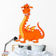 Cute Dragon Cartoon Wall Decal