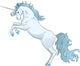 Blue Unicorn Wall Decal