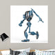 Blue Mega Robot Running Wall Decal