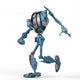 Blue Mega Robot Running Wall Decal