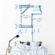 Part Architectural Project Wall Decal Design 1