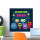 Vector Monster Party Card Wall Decal