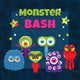 Vector Monster Party Card Wall Decal
