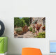 Alley with Flowers and Wall Decal