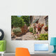 Alley with Flowers and Wall Decal