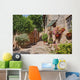 Alley with Flowers and Wall Decal