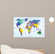 World Geographical and Political Wall Decal