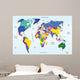 World Geographical and Political Wall Decal