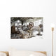Old Abandoned Factory with Wall Decal