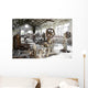 Old Abandoned Factory with Wall Decal
