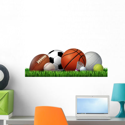 Recreation Leisure Sports Wall Decal shown on a wall