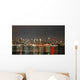 Manhattan Skyline Christmas Eve Wall Decal Design 2