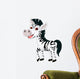 Zebra Cartoon Wall Decal Design 2