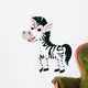 Zebra Cartoon Wall Decal Design 2