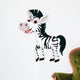 Zebra Cartoon Wall Decal Design 2