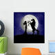Silhouette Beautiful Girl and Wall Decal