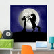 Silhouette Beautiful Girl and Wall Decal