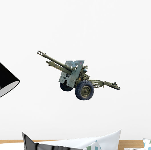 Artillery Cannon Painted Army Wall Decal