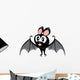 Vector Funny Devil Bat Wall Decal