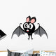 Vector Funny Devil Bat Wall Decal