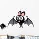 Vector Funny Devil Bat Wall Decal