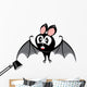 Vector Funny Devil Bat Wall Decal