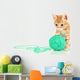Cute Little Red Kitten Wall Decal Design 2
