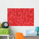 Red Mosaic Tiles Wall Decal