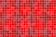 Red Mosaic Tiles Wall Decal