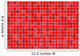 Red Mosaic Tiles Wall Decal