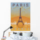 Paris Vintage Poster Wall Decal