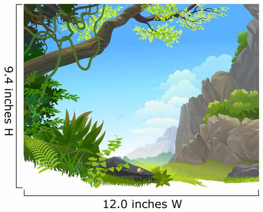 Hilly Amazon Rain Forest Wall Decal