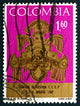 Postage Stamp Colombia 1967 Wall Decal